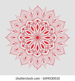 Simple Henna Flower Mandala Design