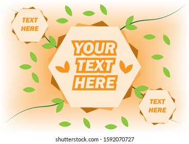 simple hexagon background for templates, poster, promotional discounts, banners, etc.