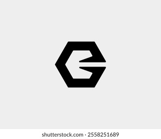 Simple hexagon logo letter E. Suitable for digital technology  companies.