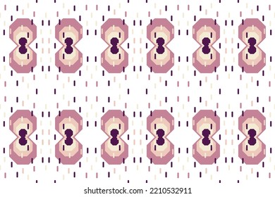 Simple hexagon Shapes geometrical pattern vector It is a pattern created by combining geometric shapes. Create beautiful fabric patterns. Design for print. Using in the fashion industry.