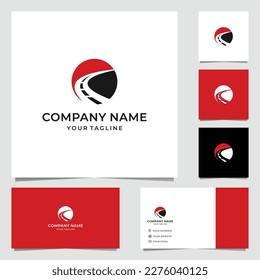 Diseño de logotipo de carretera simple 3