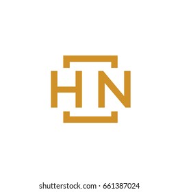 Simple HN initial Logo designs template vector illustration