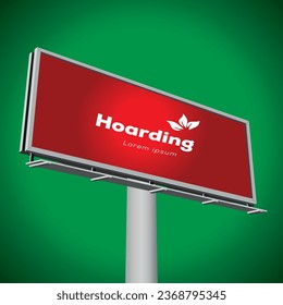 Simple Hoarding billboard, advertising, outdoor, banner, commercial, template mockup 