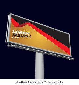 Simple Hoarding billboard, advertising, outdoor, banner, commercial, template mockup 