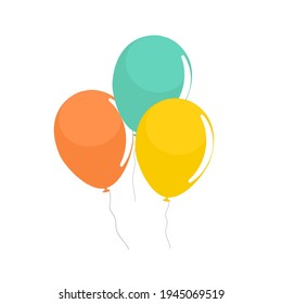 Simple globo de vacaciones aislado en fondo blanco. EPS10 de ilustración vectorial