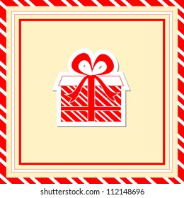 Simple holiday card/Vector illustration