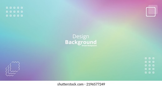 simple holographic gradient background in bright colors. Colorful banner template