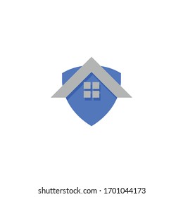 Simple home building concept logo vector design