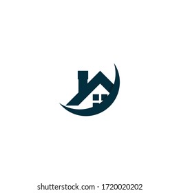 Diseño vectorial del logotipo de concepto de hogar simple