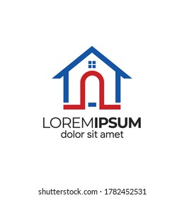 Simple home construction logo design templates, house icons, house logos, simple houses