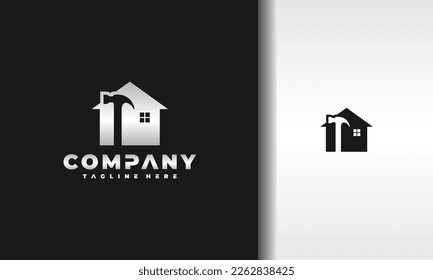 the simple home hammer logo