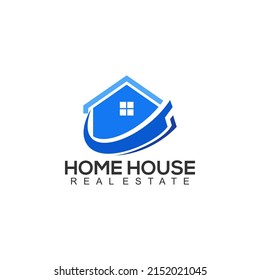 Simple Home House Logo Template Vector 