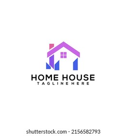 Simple Home House Logo Template Vector 