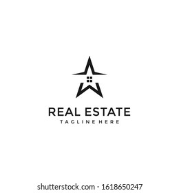 simple home, house, real estate luxury logo design vector