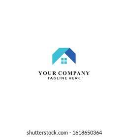 simple home, house, real estate luxury logo design vector