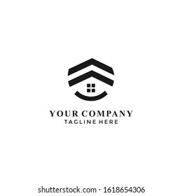 simple home, house, real estate luxury logo design vector