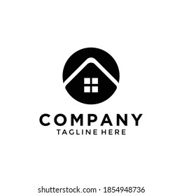 simple home, house, real estate luxury logo design vector