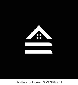 Elemento de forma abstracta de icono de casa simple para Descarga.