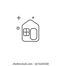 Designvorlagen für einfaches Home-Icon