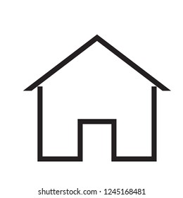 simple home icon vector