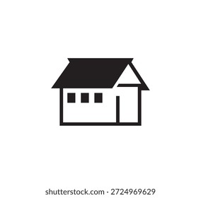 Ilustración vectorial casera simple del icono, aislada