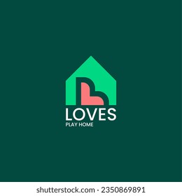 Simple Home With Initial L for Love Building Logo Concept. Home Abstact Logo Identity for Branding, Business, Real Estate