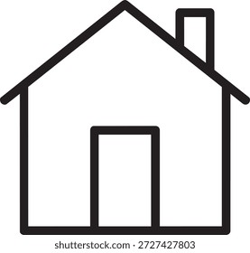 Einfaches Heimzeilensymbol, Vektordesign