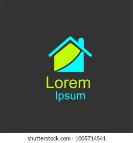 simple home logo