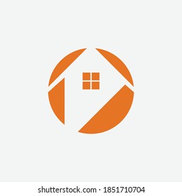 simple home logo design template