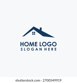 vetor de design de logotipo de casa simples, conceito de logotipo de construção, design de ícone de casa