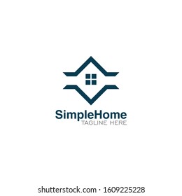 Simple Home Logo and Icon Vector Template
