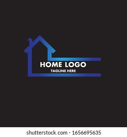 Einfache hausgemachte Logo-Tageline-Vektorillustration