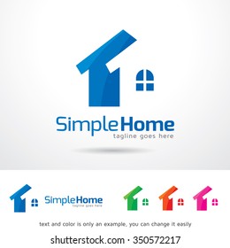 Simple Home Logo Template Design Vector