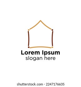 simple home logo vector, building logo inspiration
