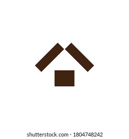 Einfaches Home-Logo, Vektordesign