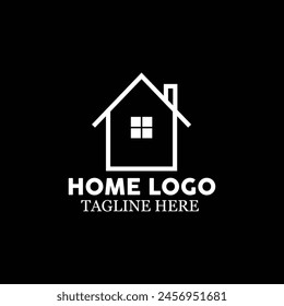 Simple home logo vector illustration template design