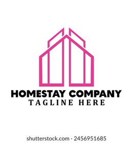 Simple home logo vector illustration template design