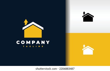 simple home up orange logo