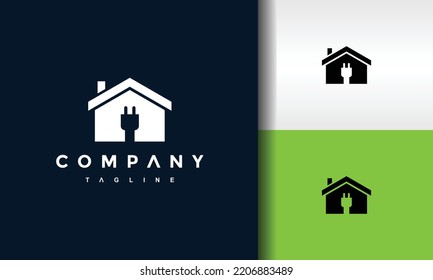 Simple Home Power Plug Logo