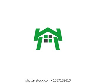 Simple Home property logo design icon