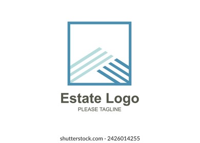 Simple home real estate logo icon vector template