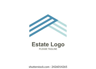 Simple home real estate logo icon vector template