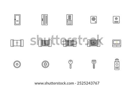 Simple Home Renovation Icon Set ,Vector