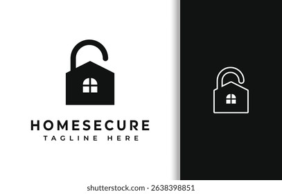 SIMPLE HOME SECURITY LOGO DESIGN