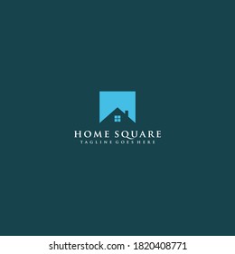 simple home with square shape 