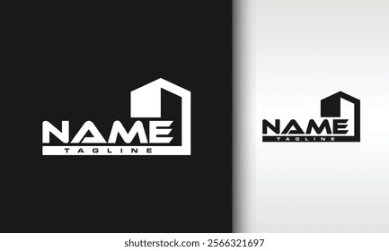 the simple home text logo