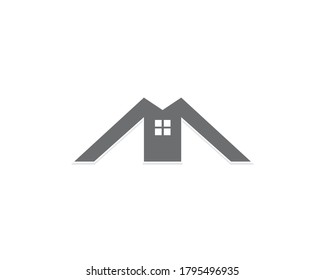 Simple home vector logo design icon