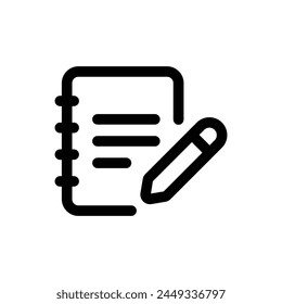 Simple Homework icon. The icon can be used for websites, print templates, presentation templates, illustrations, etc