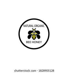 simple honey bee design logo
