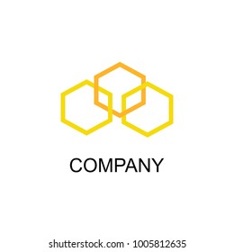 simple honeycomb icon vector